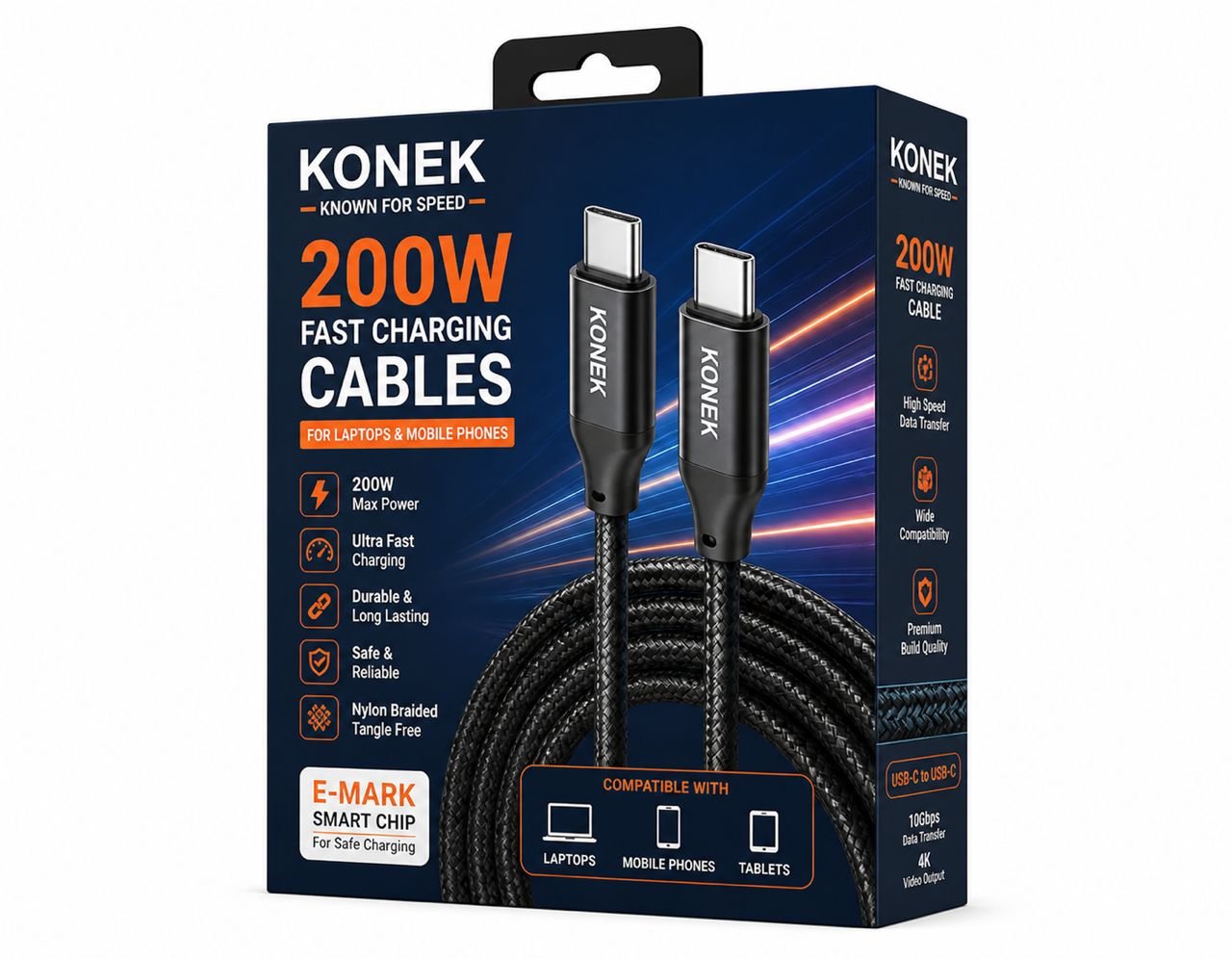 200W Fast Charger Cable