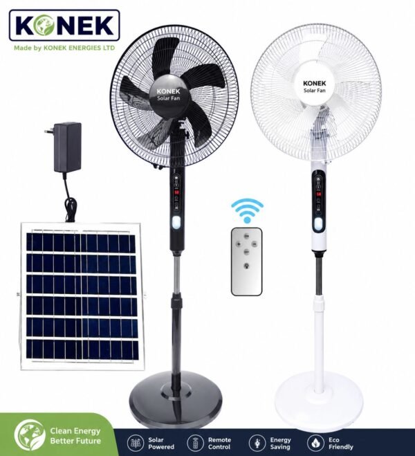 Konek Solar Rechargeable Fan