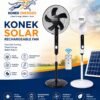 Konek Solar Rechargeable Fan