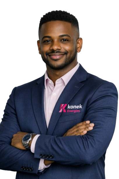 Corporate portrait with pink accents