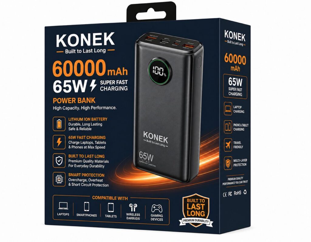 20000mAh power bank 22.5W PD